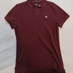 Abercrombie & Fitch Maroon Polo Shirt